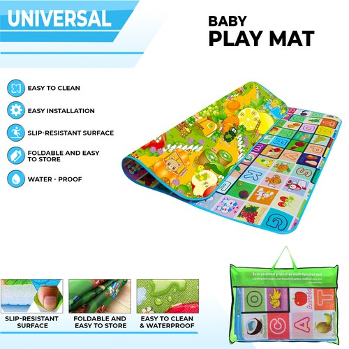 Crawling sided play mat kids - crawling,