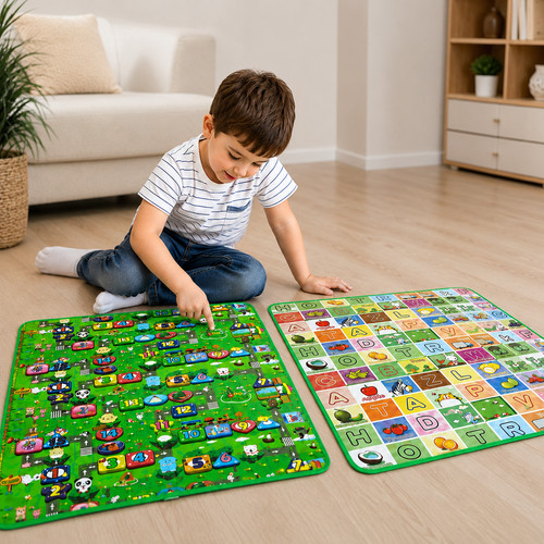 Educational crawling play - play, mat